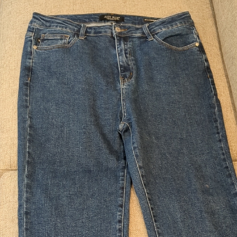 Judy Blue Women's Blue Jeans 90's straight 32" waist - Picture 5 of 15